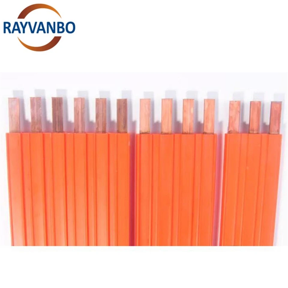 China Supplier Seamless Busbar Line 3P 4P 6P Power Flexible Seamless Copper Busbar For Crane factory